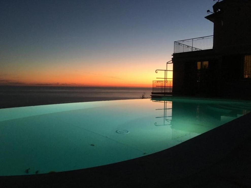 Ferienwohnung Casaviva - Ampio Trilocale Vista Mare Con Piscina - Pieve Alta Pieve Ligure Exterior foto