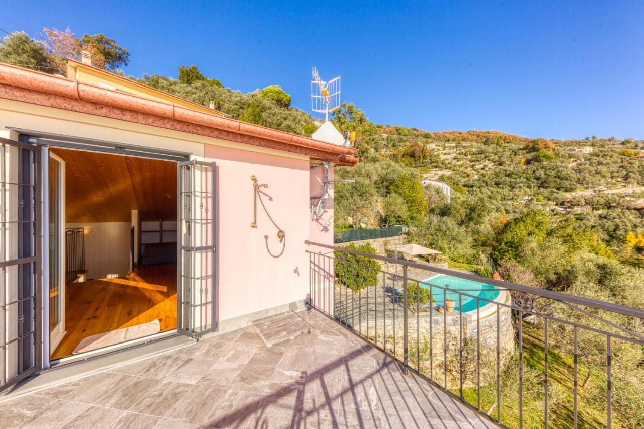 Ferienwohnung Casaviva - Ampio Trilocale Vista Mare Con Piscina - Pieve Alta Pieve Ligure Exterior foto