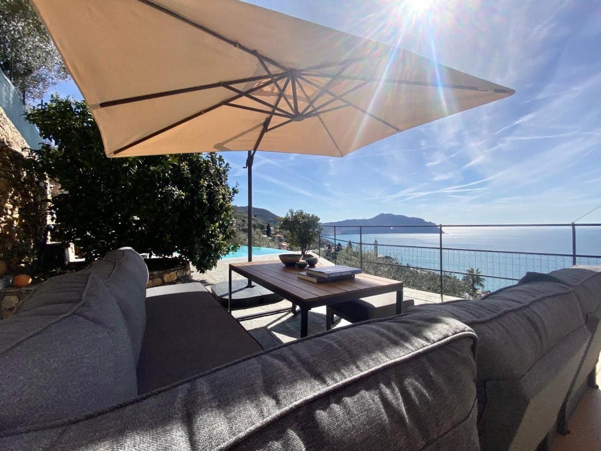 Ferienwohnung Casaviva - Ampio Trilocale Vista Mare Con Piscina - Pieve Alta Pieve Ligure Exterior foto